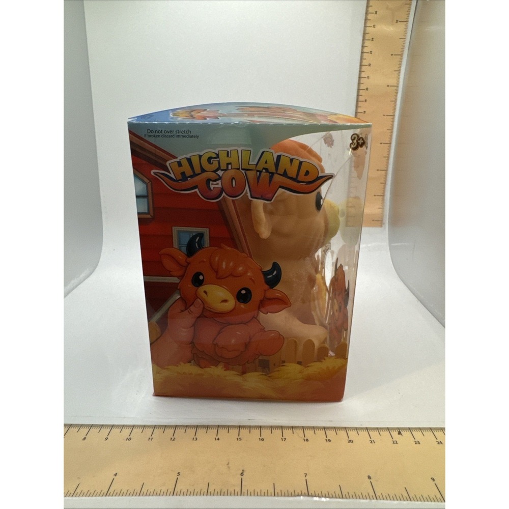 AUTHENTIC Highland Cow Squishy Toy Animal Viral Squishy Toy PPNC NEW Sealed - Picture 2 of 6
